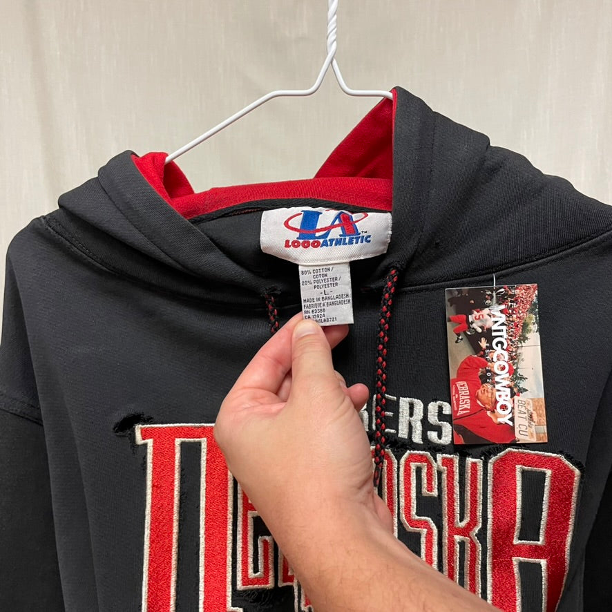 Vintage Nebraska Huskers Hoodie L