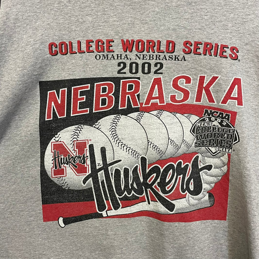 Vintage Nebraska Huskers 2001 College World Series Shirt XL