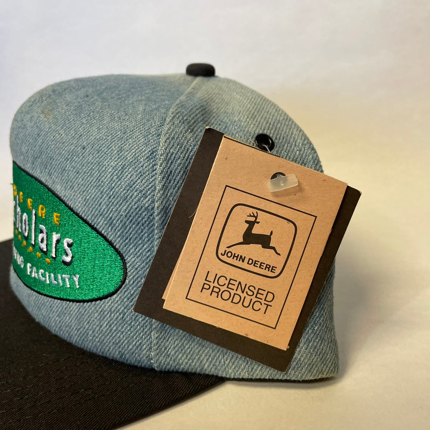 Vintage John Deere Denim Snapback Hat NWT