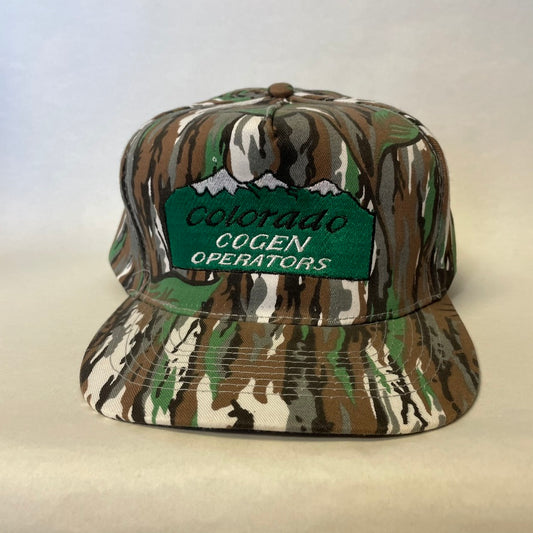 Vintage Colorado Cogen Operators Camo Snapback Hat