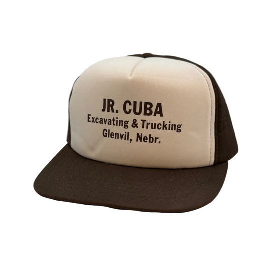 Vintage Jr. Cuba Excavating & Trucking Glenvil Nebraska Snapback Hat