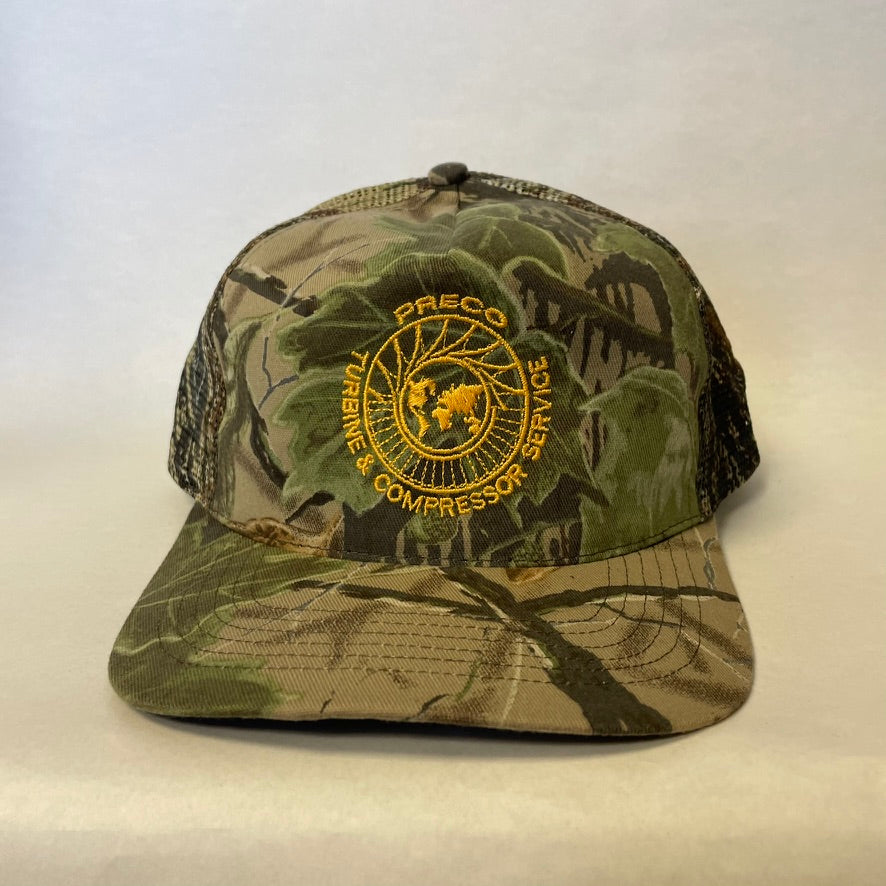 Vintage Preco Turbine and Compressor Service Camo Snapback Hat