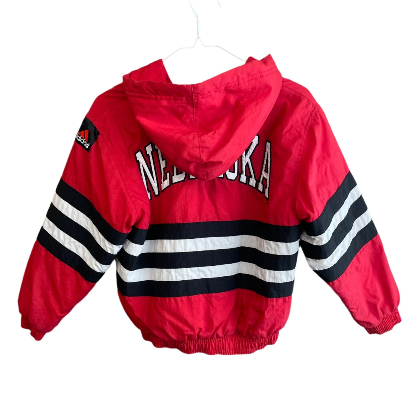 Vintage YOUTH Nebraska Huskers Puffer Jacket Adidas S