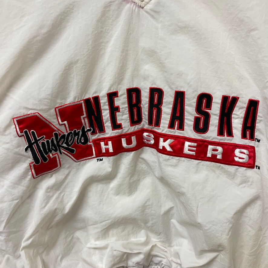 Vintage Nebraska Huskers STARTER Windbreaker L
