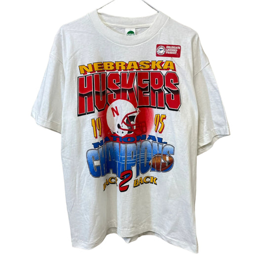 Vintage Nebraska Huskers 1995 National Champions Shirt L