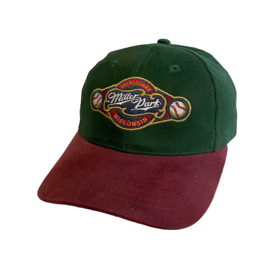 Vintage Miller Park Milwaukee Wisconsin Beer Strapback Hat