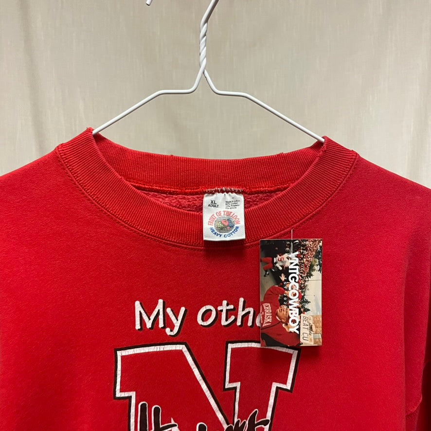 Vintage Nebraska Huskers National Champs Crewneck L
