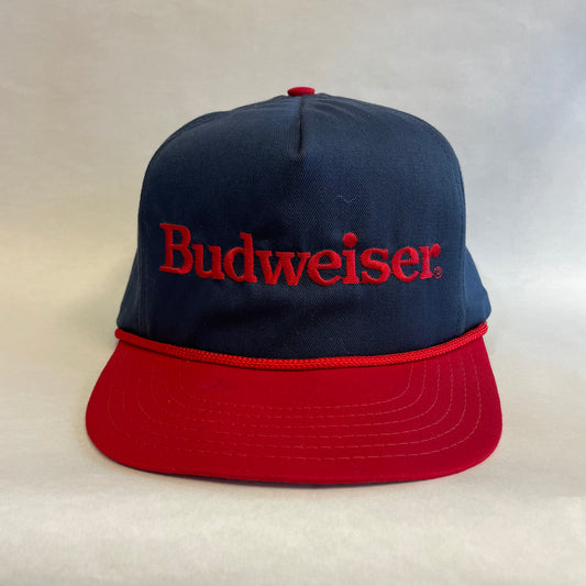 Vintage Budweiser Beer Snapback Hat