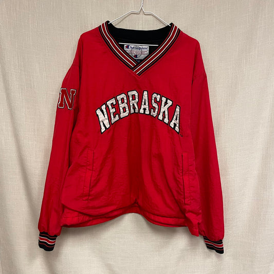 Vintage Nebraska Huskers Champion Windbreaker M