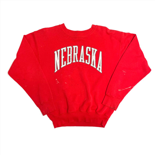 Vintage Nebraska Huskers Galt Sand Crewneck w/ Back Hit S