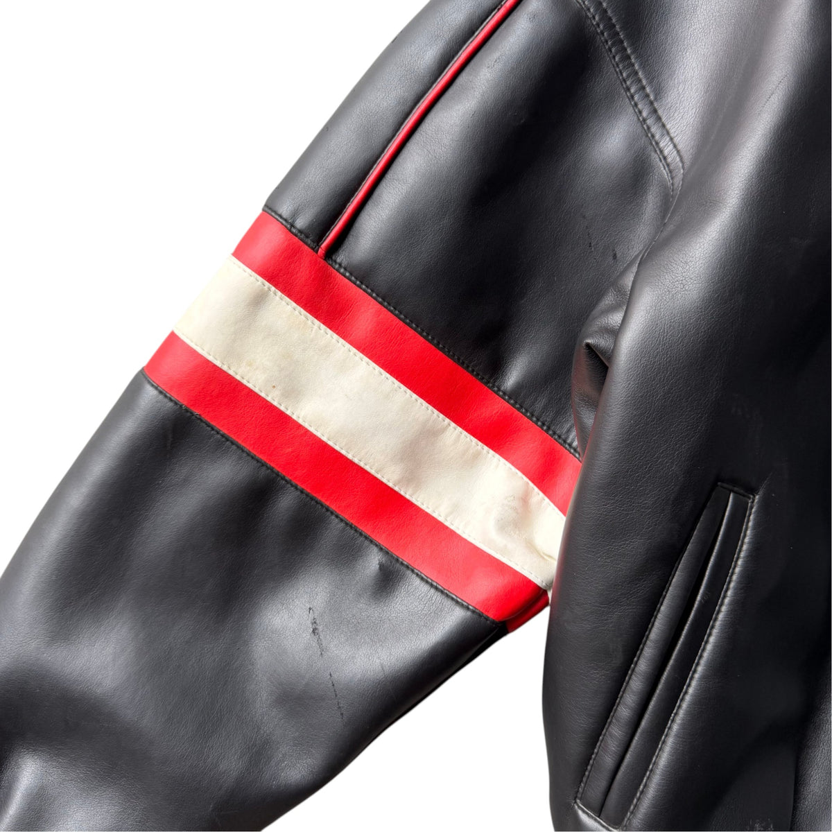 Vintage Nebraska Huskers Leather Jacket - M