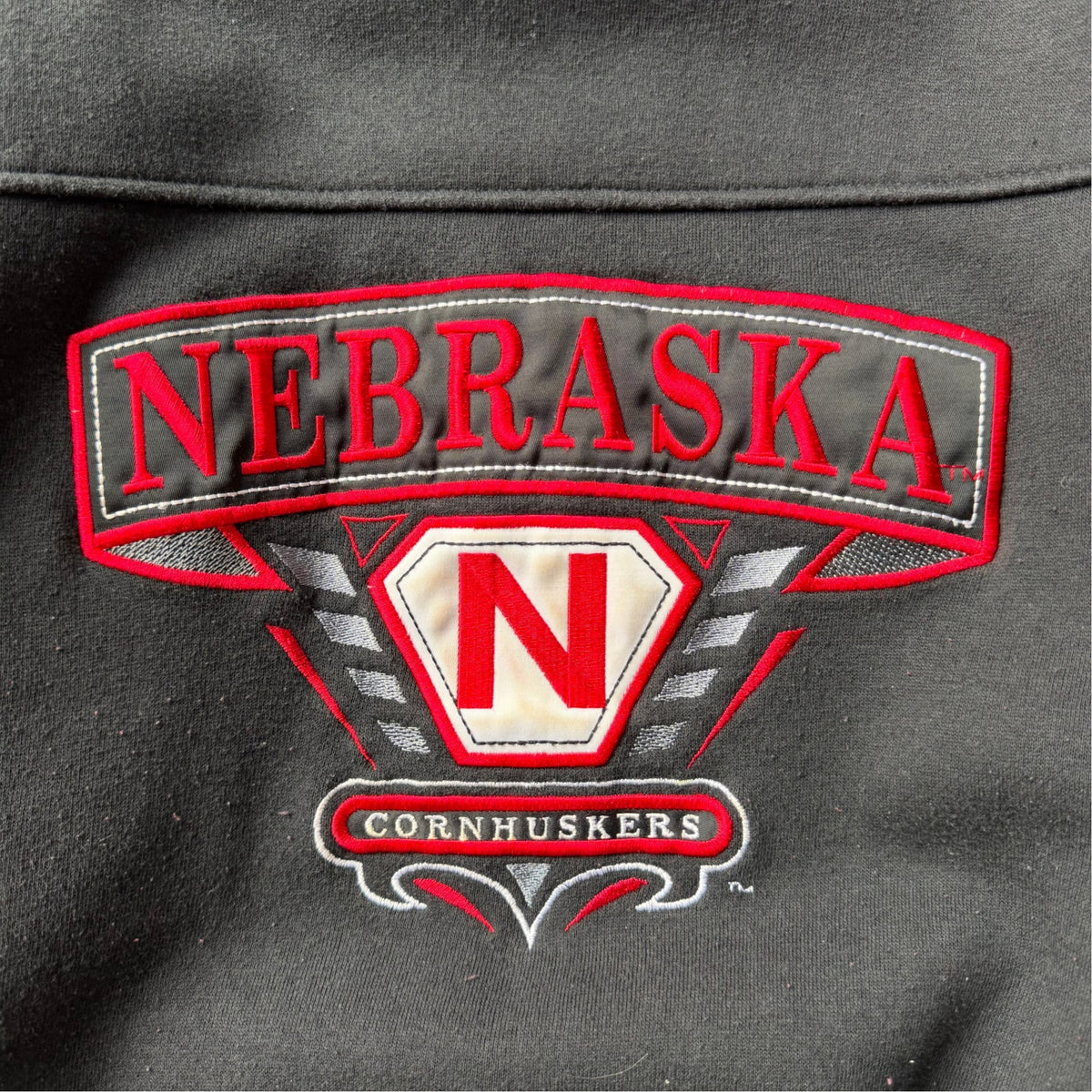 Vintage Nebraska Huskers Patchwork Sweatshirt - L