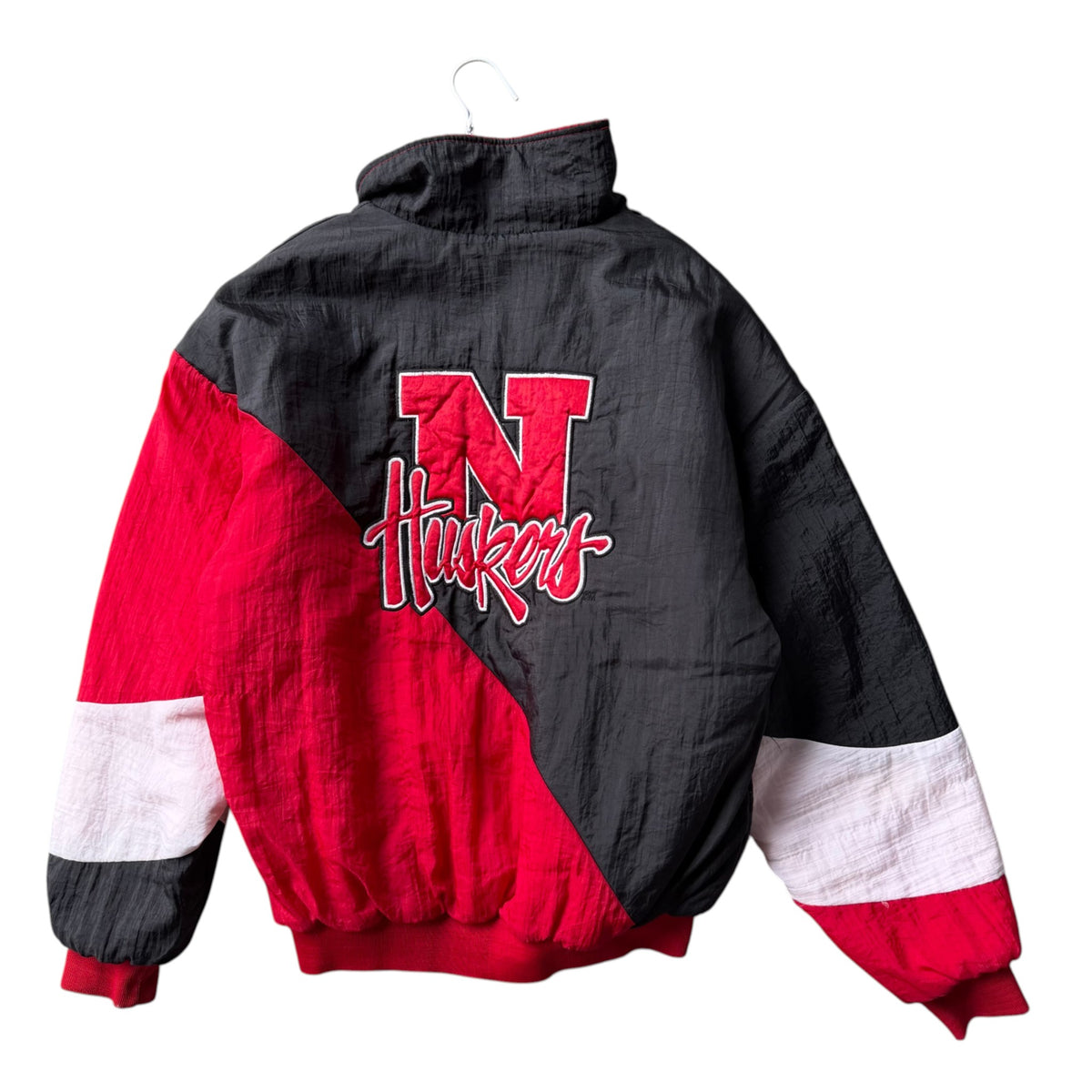 Vintage Nebraska Huskers Puffer Coat - L
