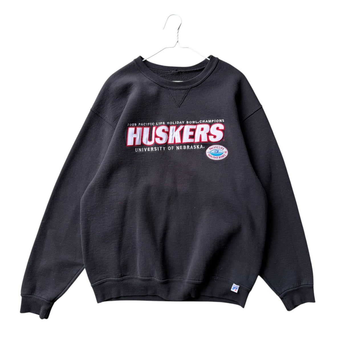 Vintage Nebraska Huskers Pacific Life Holiday Bowl Champions 2009 Crewneck - XL
