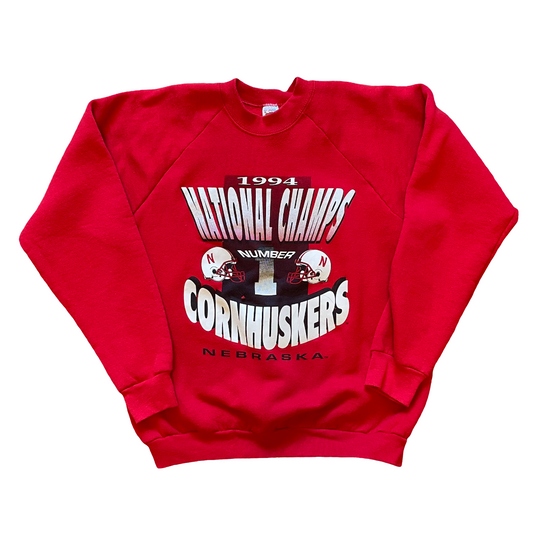 Vintage Nebraska Huskers 1994 National Champs Crewneck XL