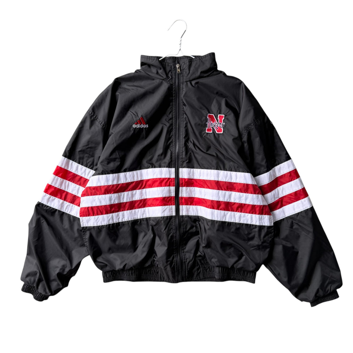 Vintage Nebraska Huskers Adidas Windbreaker Jacket - L