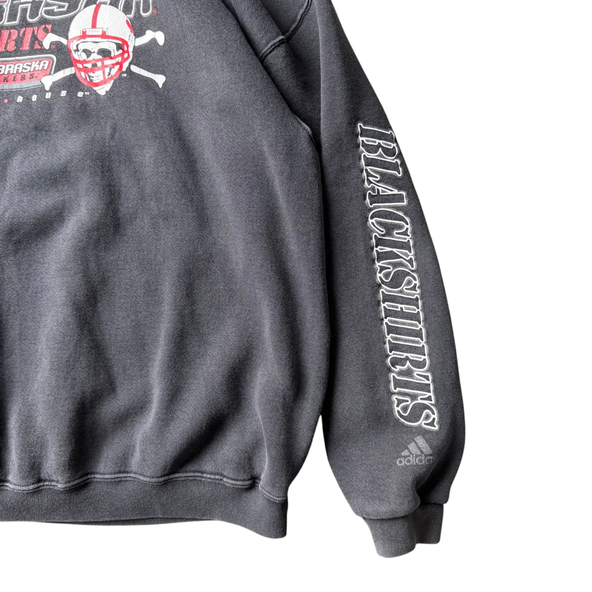 Vintage Nebraska Huskers Blackshirts Adidas Crewneck - XXL