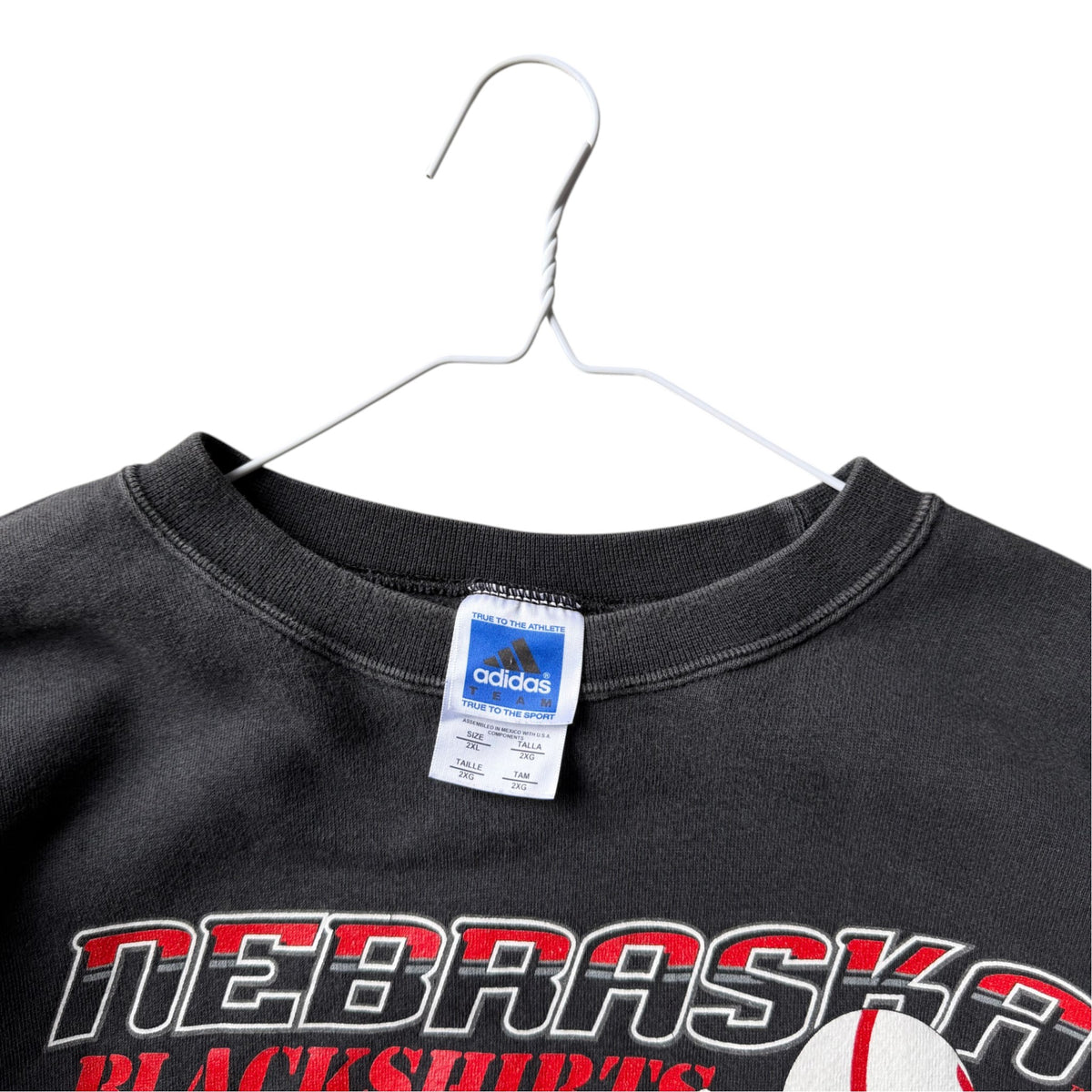 Vintage Nebraska Huskers Blackshirts Adidas Crewneck - XXL
