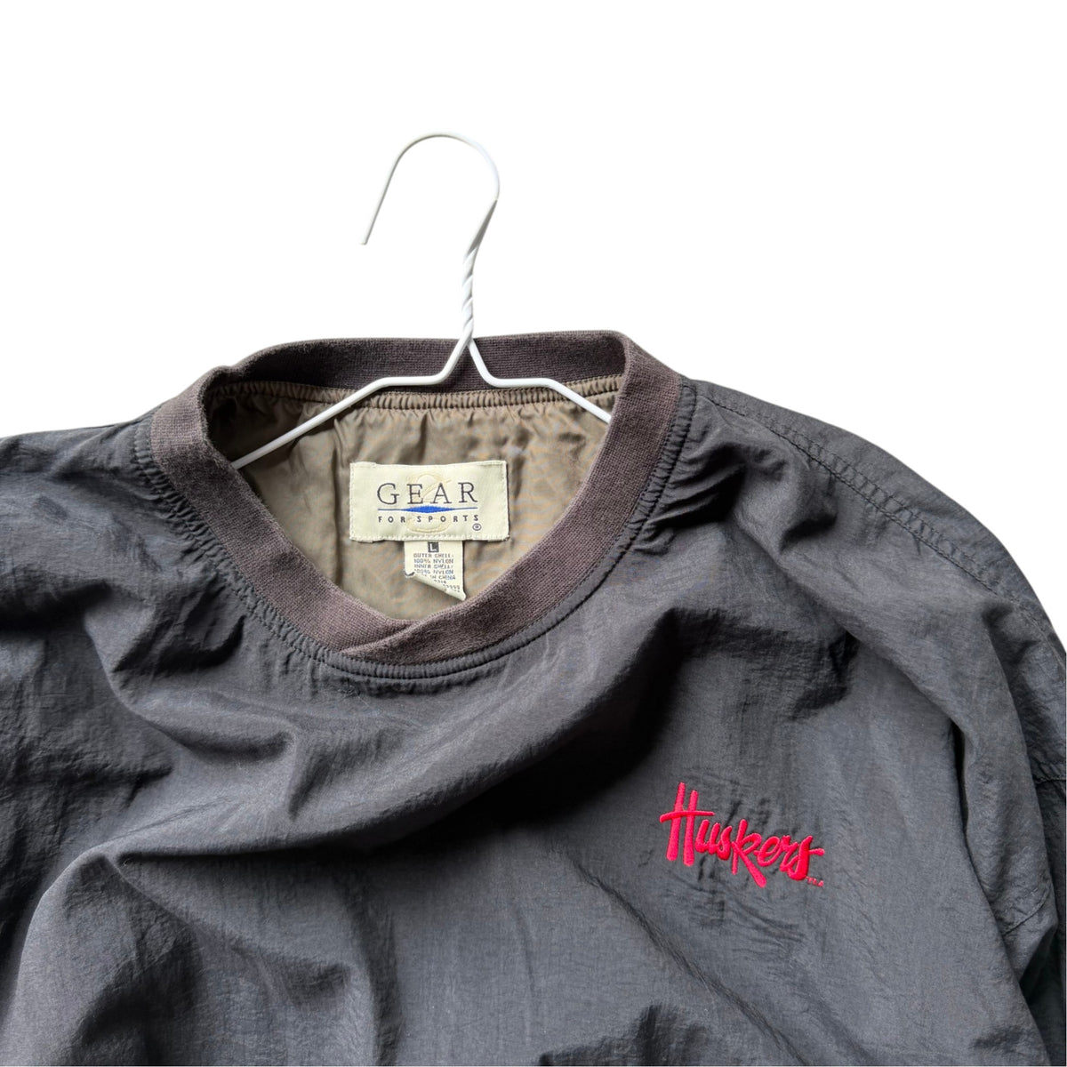 Vintage Nebraska Huskers Windbreaker - L