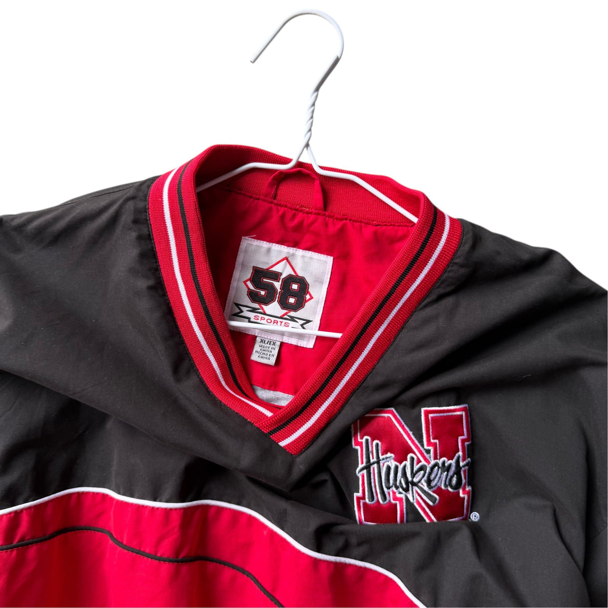 Vintage Nebraska Huskers Windbreaker - XL
