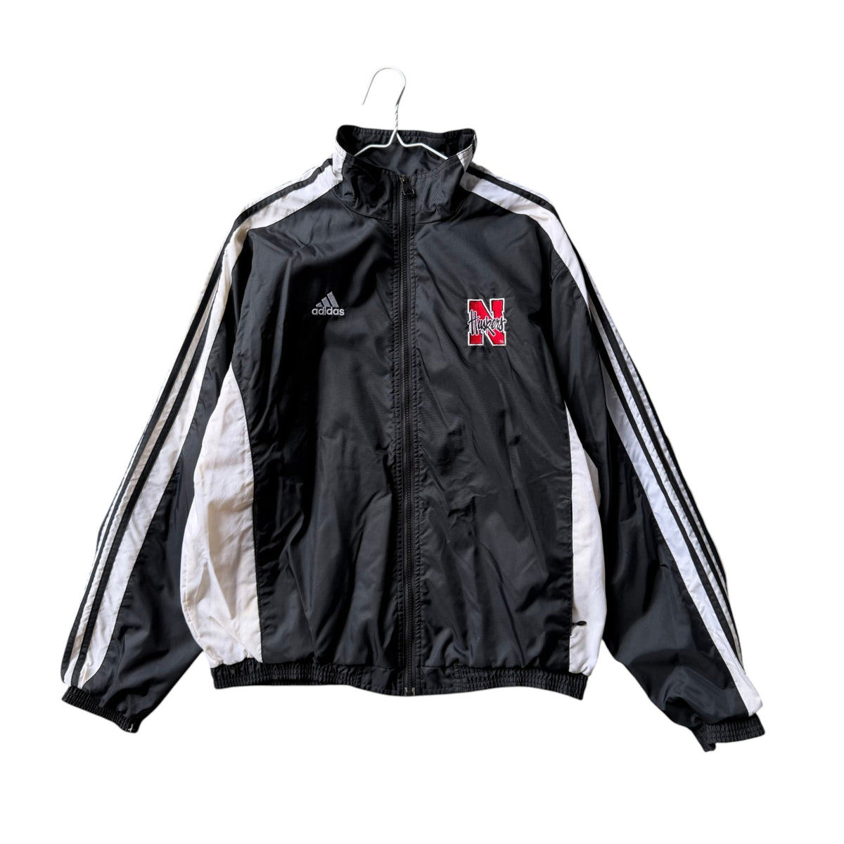 Vintage Nebraska Huskers Adidas Windbreaker Jacket - M