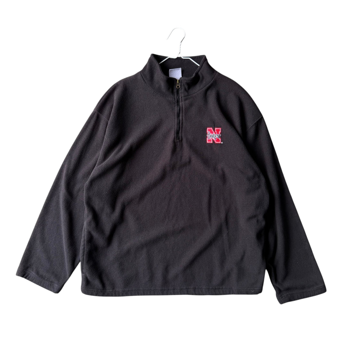 Vintage Nebraska Huskers Fleece Quarter-Zip - XL