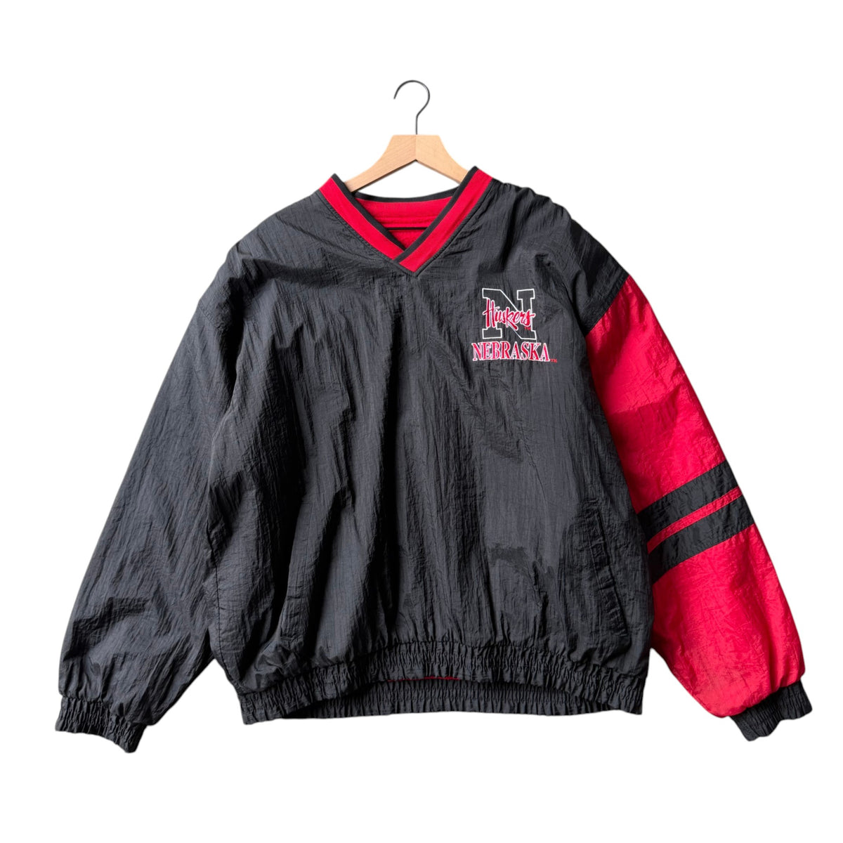 Vintage REVERSIBLE Nebraska Huskers Windbreaker Fleece - XL
