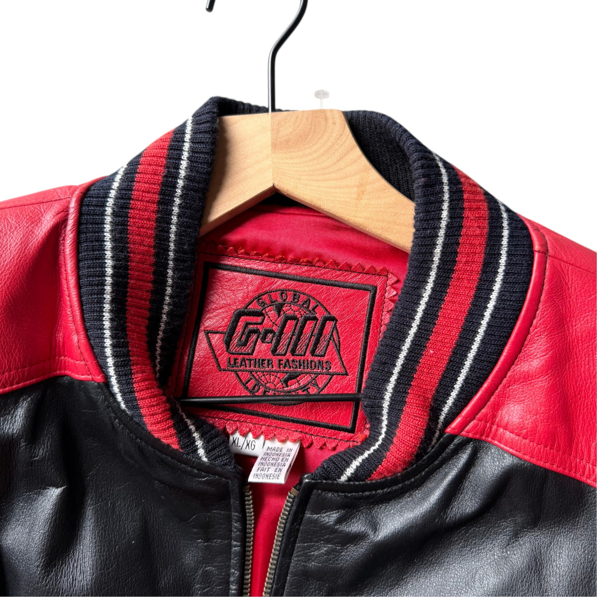 Vintage Nebraska Huskers Leather Jacket - XL