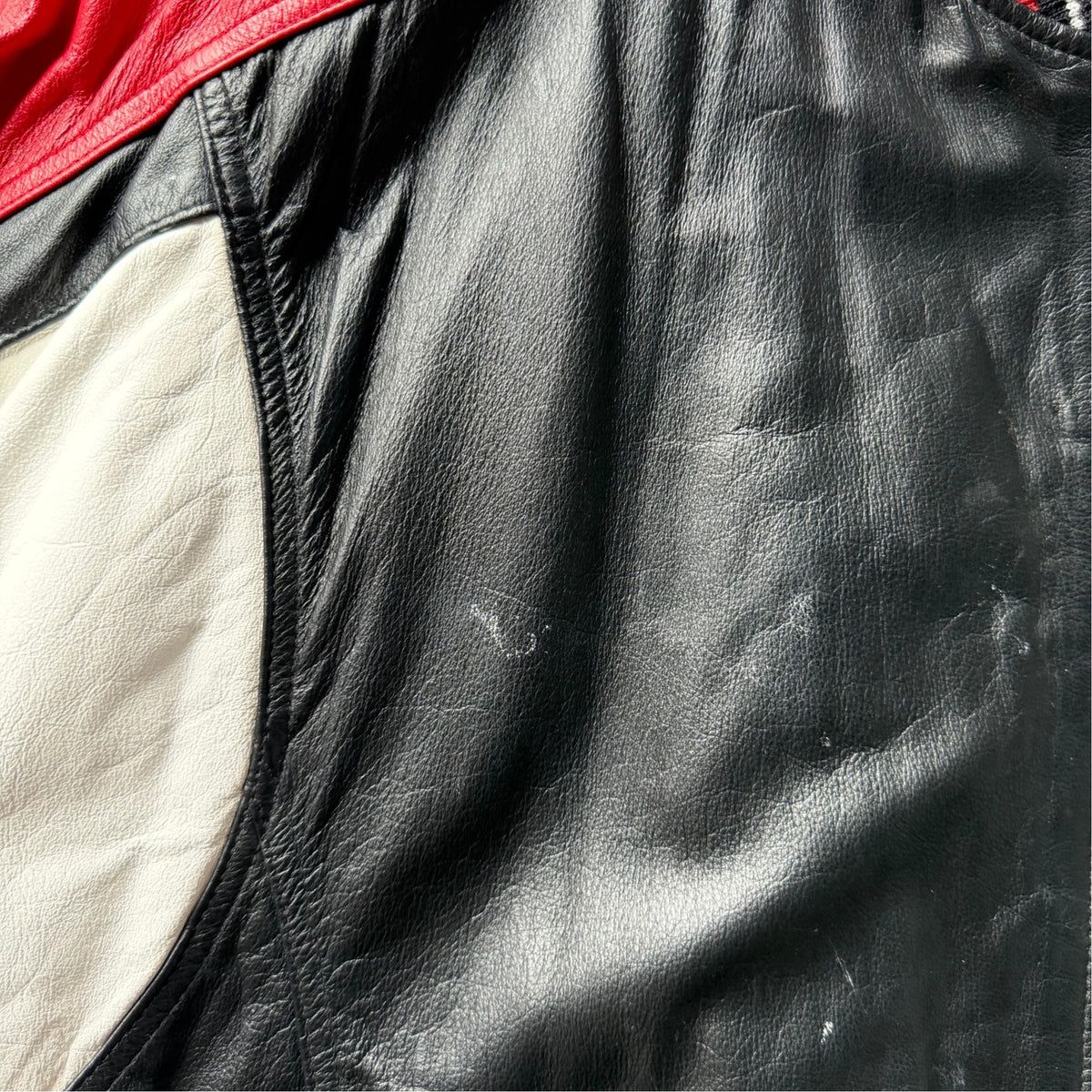 Vintage Nebraska Huskers Leather Jacket - XL