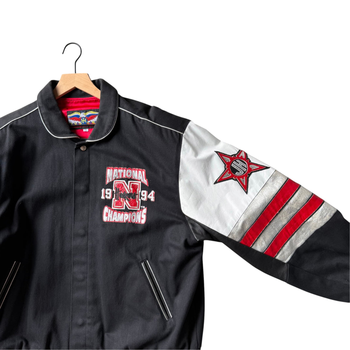 Vintage Nebraska Huskers 1995 National Champions Leather Jacket - XL