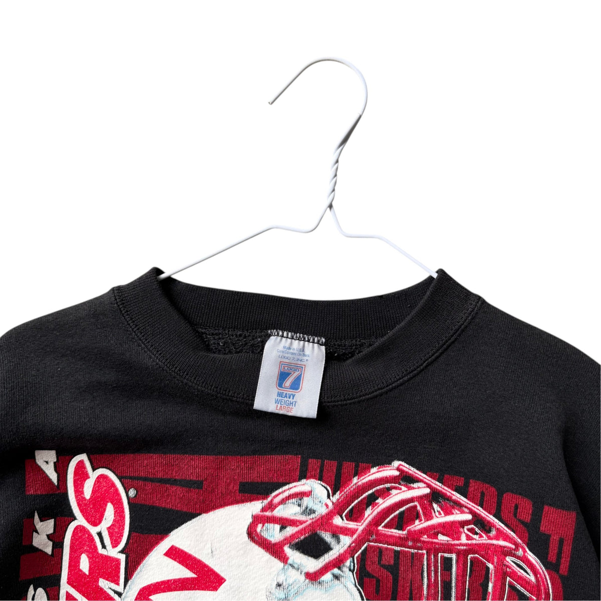 Vintage Nebraska Huskers LOGO 7 Helmet Crewneck - L