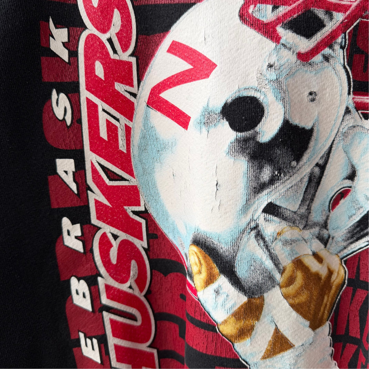 Vintage Nebraska Huskers LOGO 7 Helmet Crewneck - L