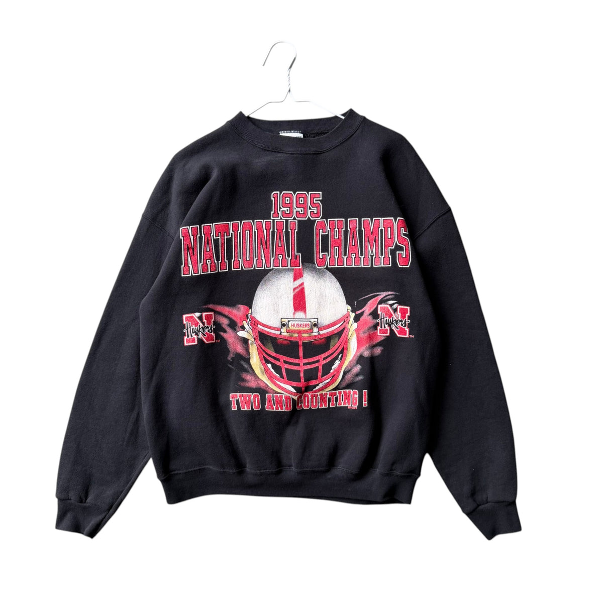 Vintage Nebraska Huskers 1995 National Champs Crewneck - L