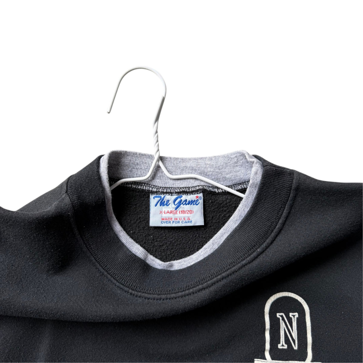 KIDS Vintage Nebraska Huskers Thermal Crewneck Rework - XL
