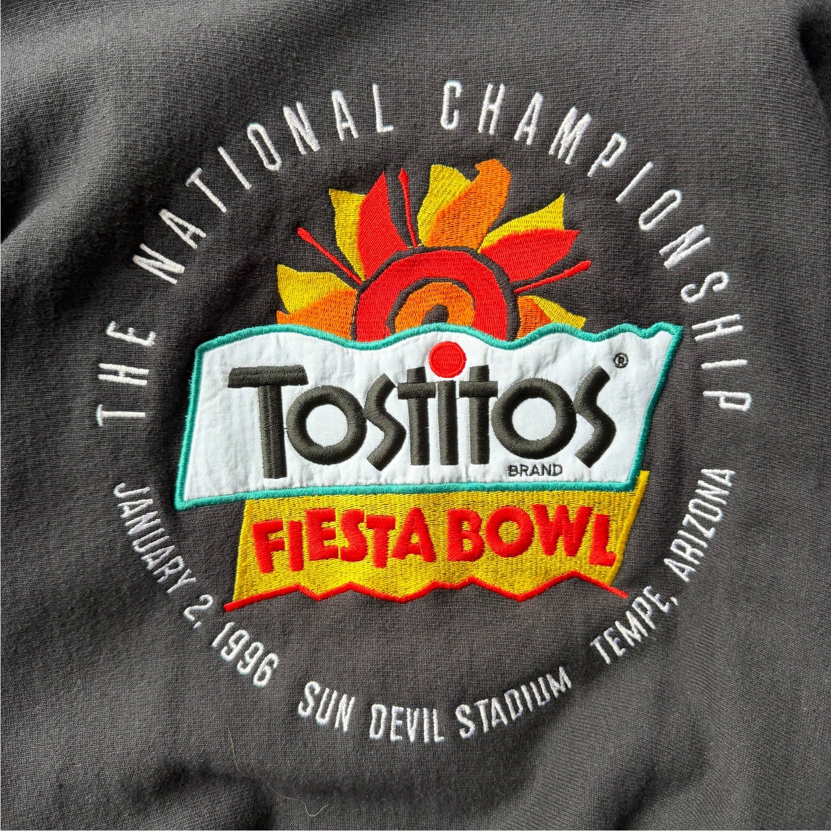 Vintage Nebraska Huskers 1996 Tostitos Bowl Champion Reverse Weave Crewneck - XXXL