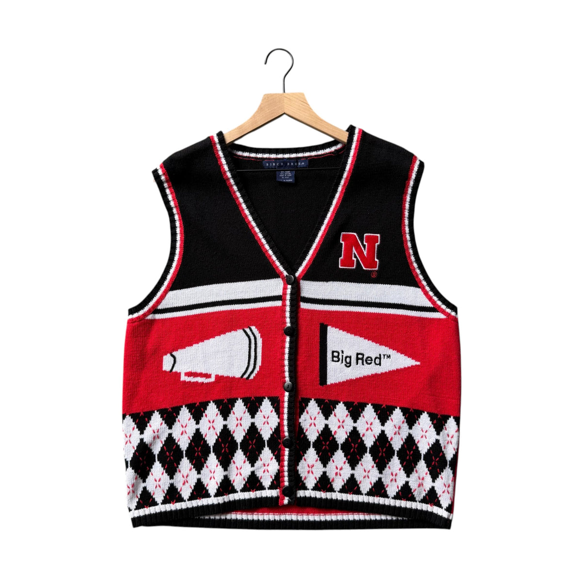 Vintage Nebraska Huskers Sweater Vest - XL
