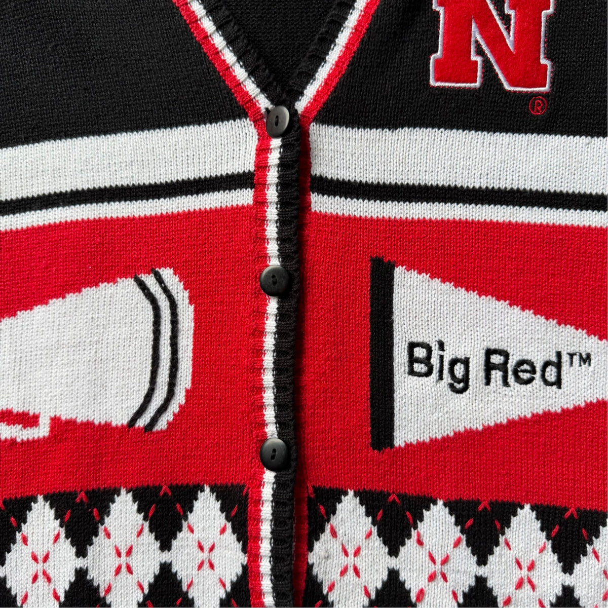 Vintage Nebraska Huskers Sweater Vest - XL