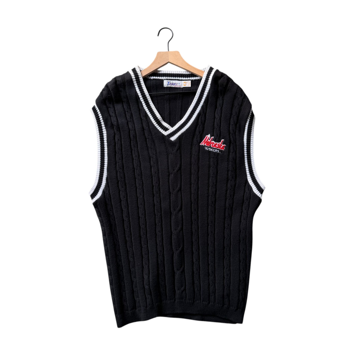 Vintage Nebraska Huskers Sweater Vest - L