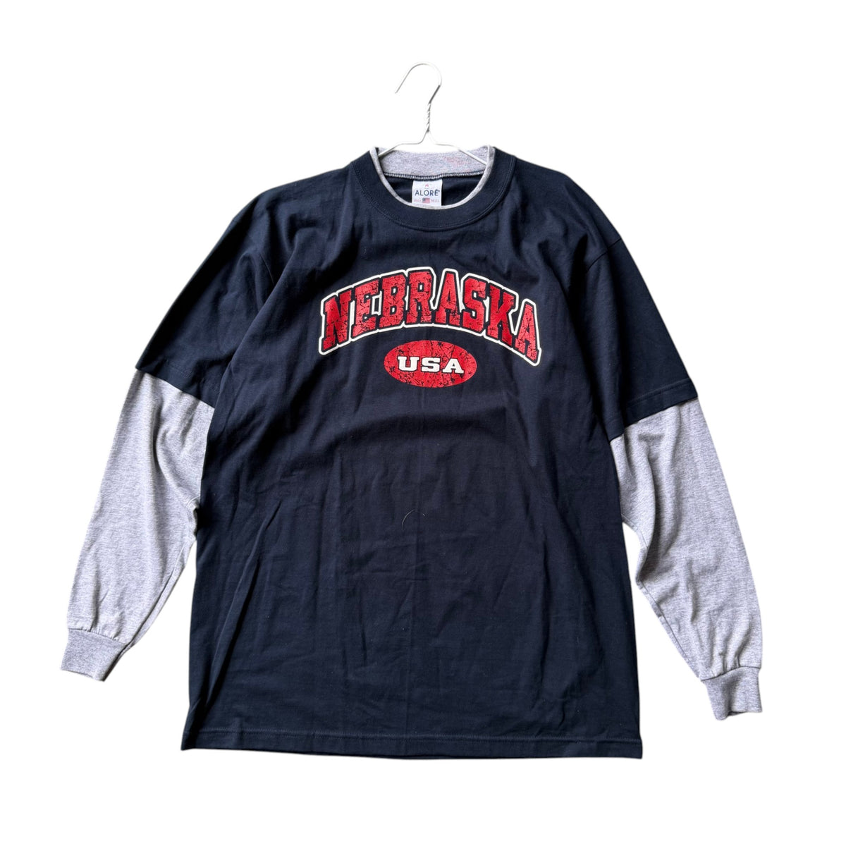 Vintage Nebraska Huskers Thermal Shirt - L