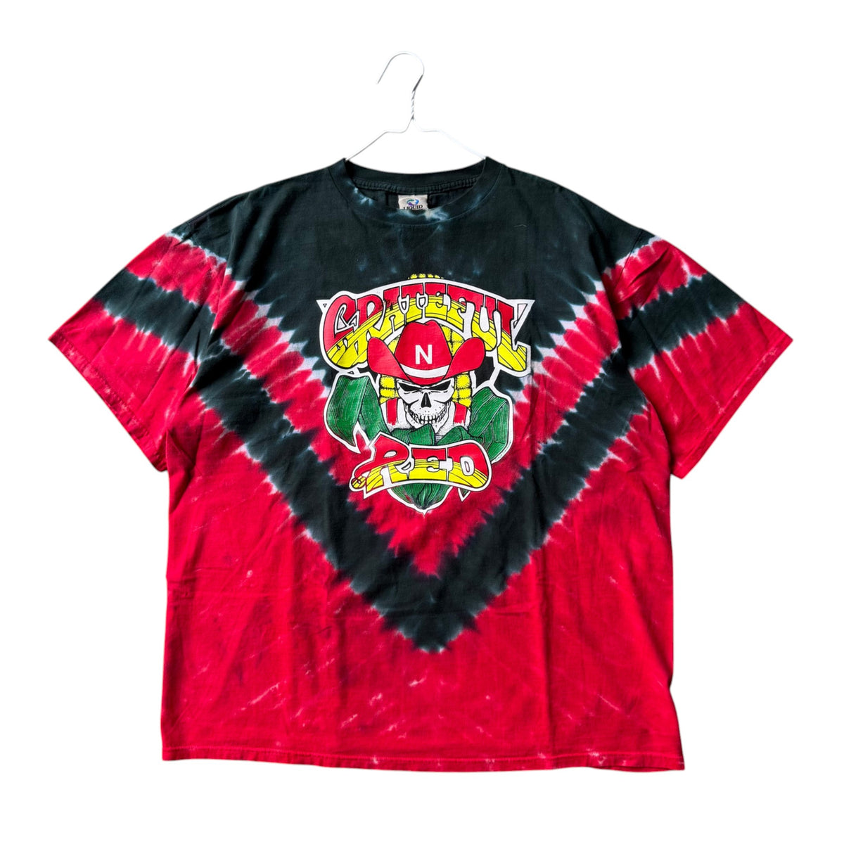 Vintage Nebraska Huskers 'GRATEFUL RED' Liquid Blue Shirt - XXL