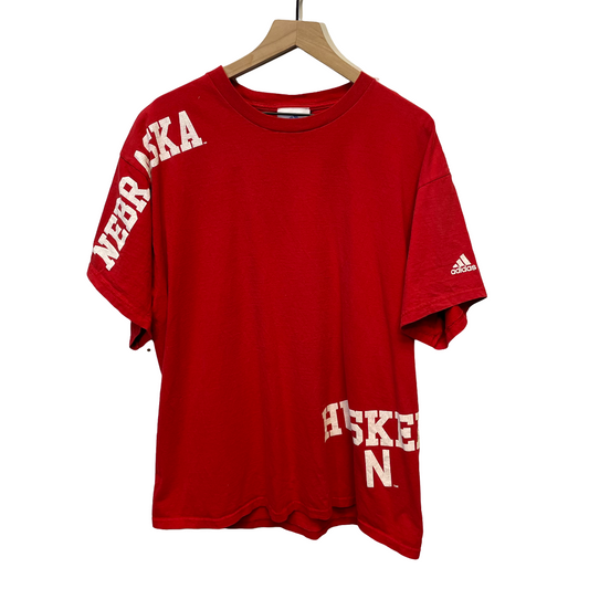 Vintage Nebraska Huskers Adidas Shirt L